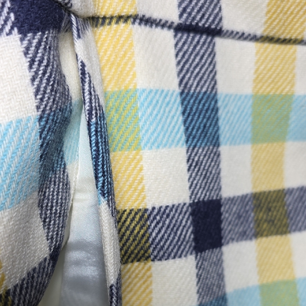 Boden British Tweed 100% Wool Plaid Mini Skirt - Picture 2 of 5